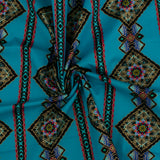 WINDHAM TREASURES - Printed Cotton - 032 - Turquoise