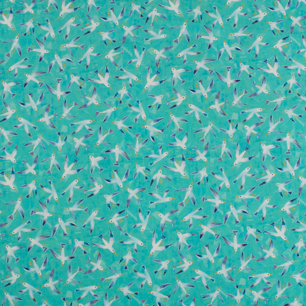 WINDHAM TREASURES - Printed Cotton - 040 - Turquoise