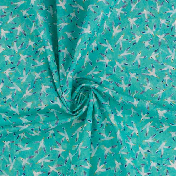 WINDHAM TREASURES - Printed Cotton - 040 - Turquoise