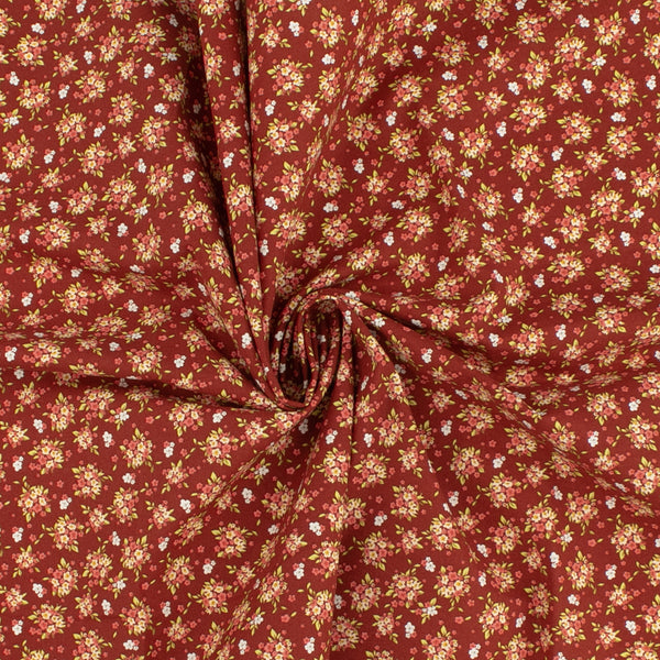 BLOOMFIELD CALICO'S Printed Cotton - Burgundy