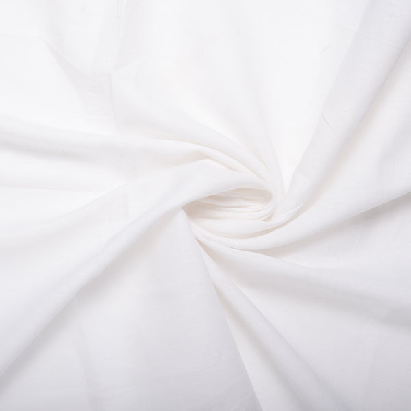Cotton and Linen Blend - LARISA - White