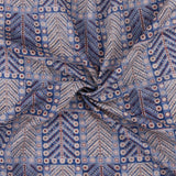 Printed Cotton & Linen - TERRA - 003 - Blue