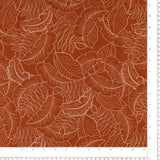 Printed Cotton & Linen - TERRA - 021 - Rust