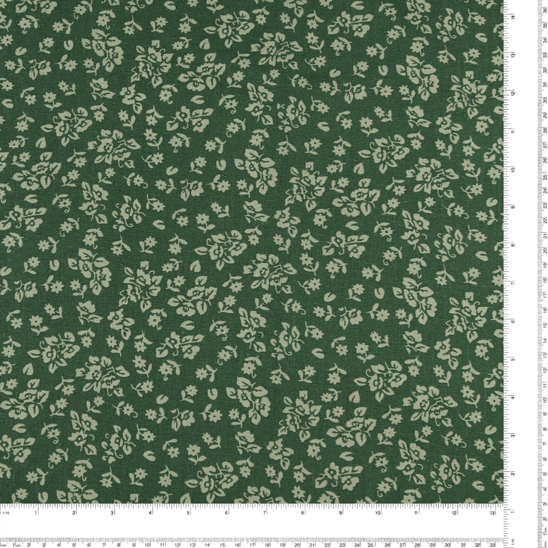 Printed Cotton & Linen - TERRA - 022 - Green
