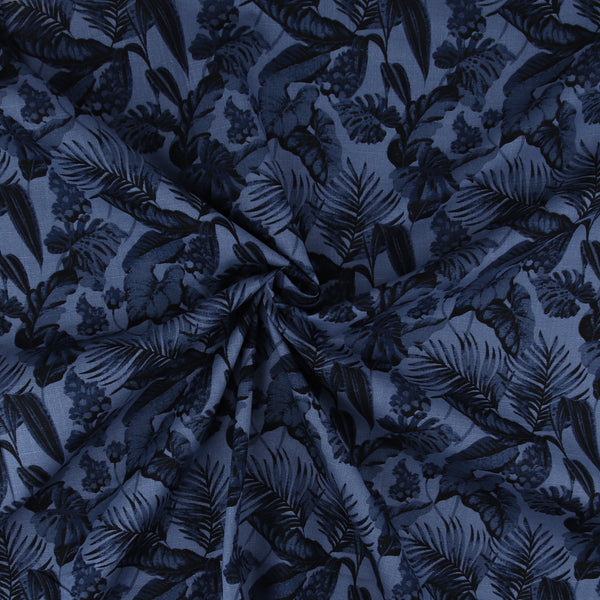 Printed Cotton & Linen - TERRA - 033 - Blue