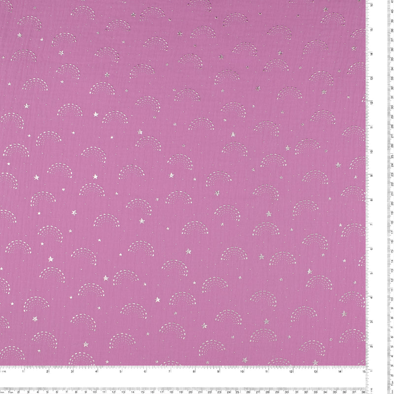 Printed Double Gauze - JULIETTE 011 - Rose