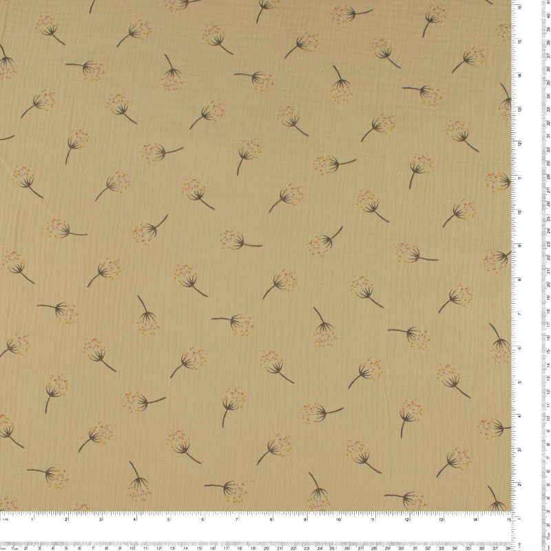 Printed Double Gauze - JULIETTE 015 - Beige