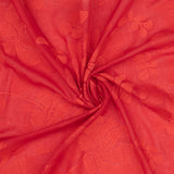 Embroidered Voile - BREEZE - Red