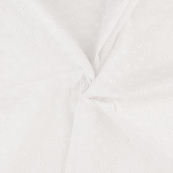 Coton Brodé Tendance - CHIARA - 002 - Blanc