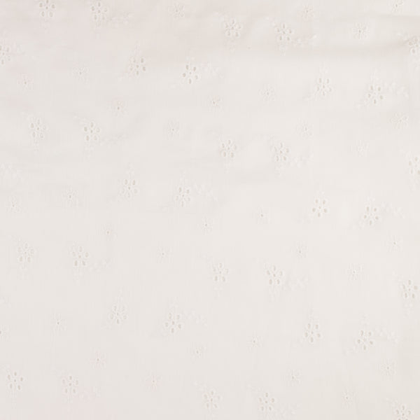 Fashion Embroidered Cotton - CHIARA - 009 - White