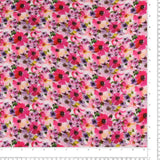 Printed Gauze - PANSY 005 - Pink
