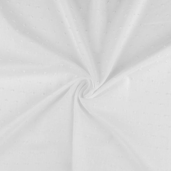 Swiss Dot Cotton - OLIVE - White