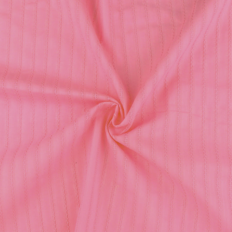 Striped Jacquard Cotton - ARIA - Light Pink