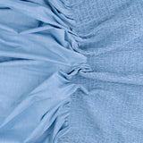 Voile de Coton Froncé - FESTIVAL DE BLUES - 005 - Denim Pâle