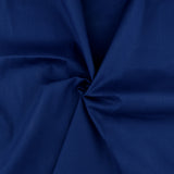 Popeline Extensible Unie - NORA - Bleu