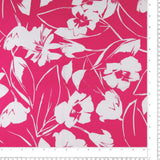 Printed Stretch Poplin - NORA - 002 - Hot Pink