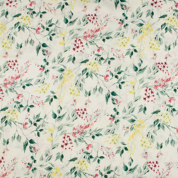Digital Printed Sateen Cotton - BLOSSOM - 004 - Offwhite