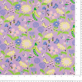 Printed Poplin - HULA-HOOP - 009 - Lilac