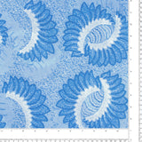 Voile Imprimé - SILVIA - 001 - Bleu Pâle