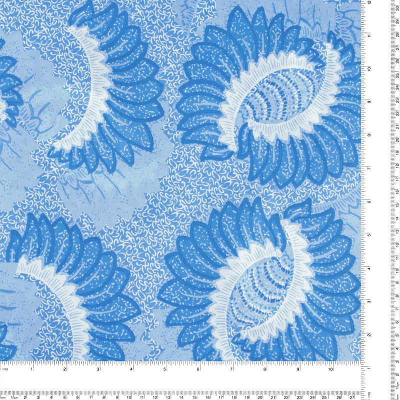 Printed Voile - SILVIA - 001 - Light Blue