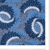 Voile Imprimé - SILVIA - 002 - Bleu