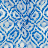 Printed Voile - SILVIA - 013 - Light Blue