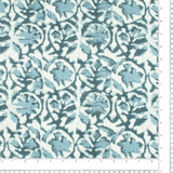 Voile Imprimé - SILVIA - 027 - Bleu Gris