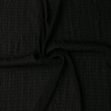 Chiffon à Faux Plis - AURORA - Noir
