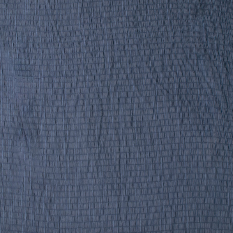 Puckered Chiffon - AURORA - Dark Denim Blue