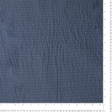 Chiffon à Faux Plis - AURORA - Bleu Denim Foncé