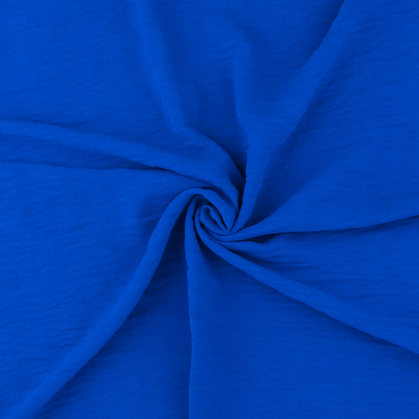 Polyester Flammé Uni - MARISA - Bleu
