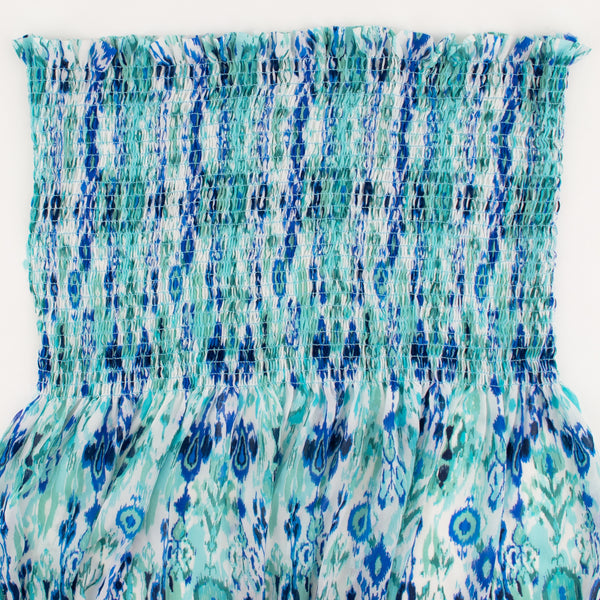 Printed Smocking Polyester - VIOLA - 003 - Blue