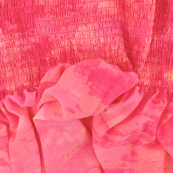 Printed Smocking Polyester - VIOLA - 007 - Hot Pink