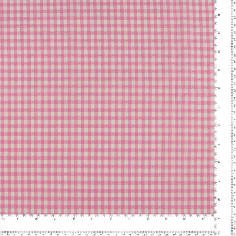 Clipped Gingham - BELLA - 002 - Pink