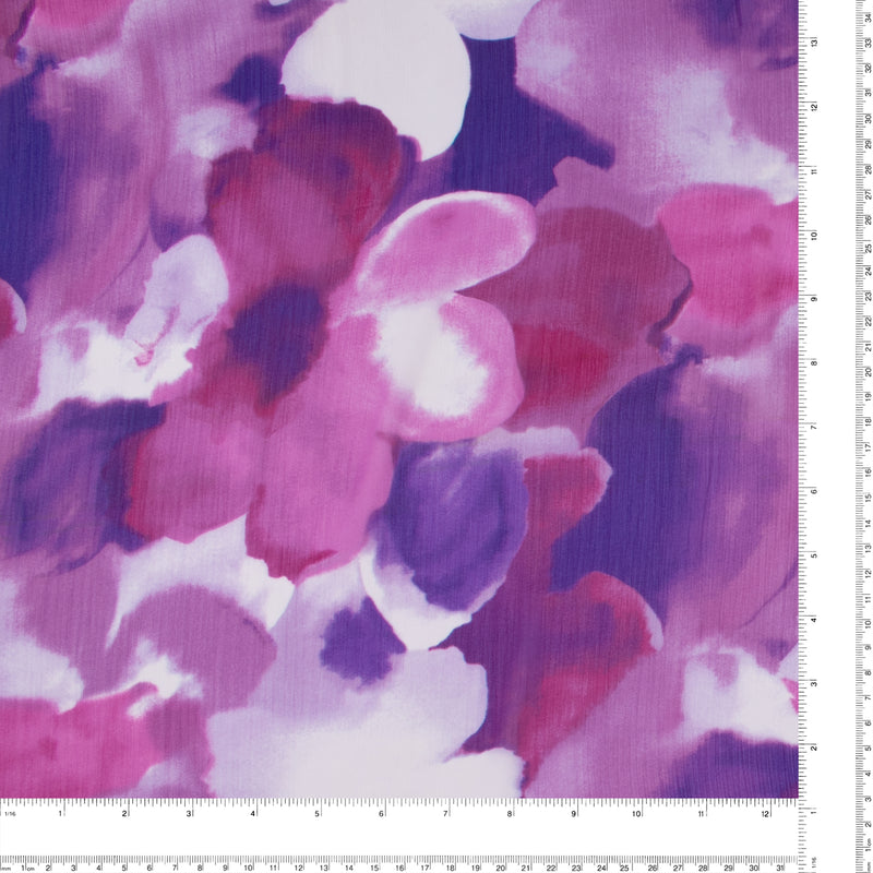 Printed Chiffon Yoryu - NAOMI - 020 - Purple