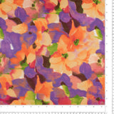 Printed Faux Silk - BRIANA - 002 - Purple