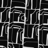 Printed Crepe Knit - TRICIA - 005 - Black