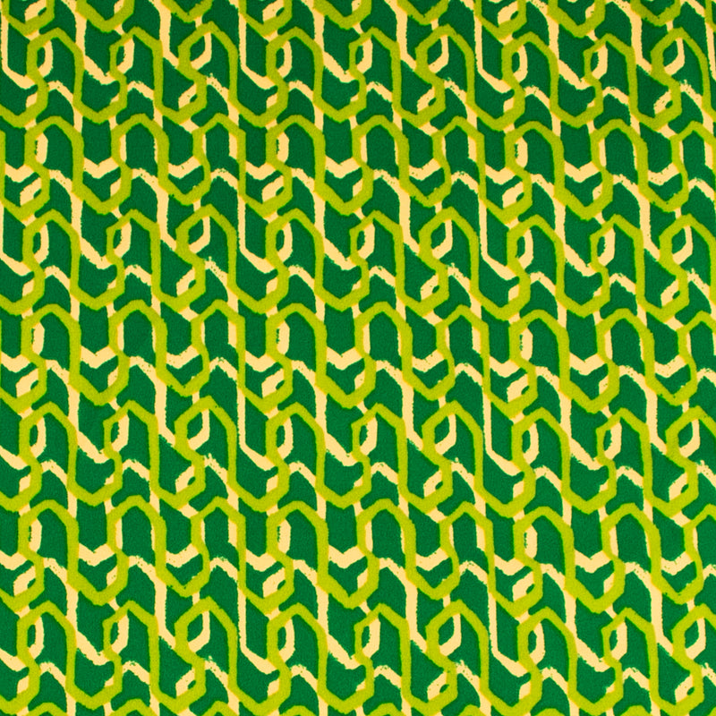 Tricot Crêpe Imprimé - TRICIA - 007 - Vert