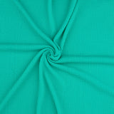 Crinkled Rib Knit - RIBBY - Aqua