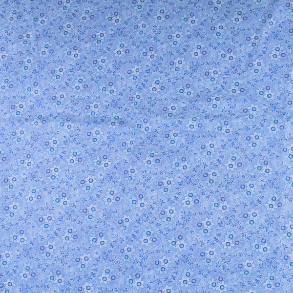 Coton Imprimé - &lt; NATURE&#039;S AFFAIR &gt; - 003 - Bleu