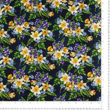 Printed Cotton - NATURE'S AFFAIR - 006 - Navy