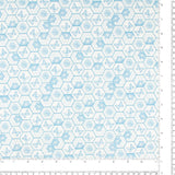 Printed Cotton - LEMONY BEE - 002 - Blue