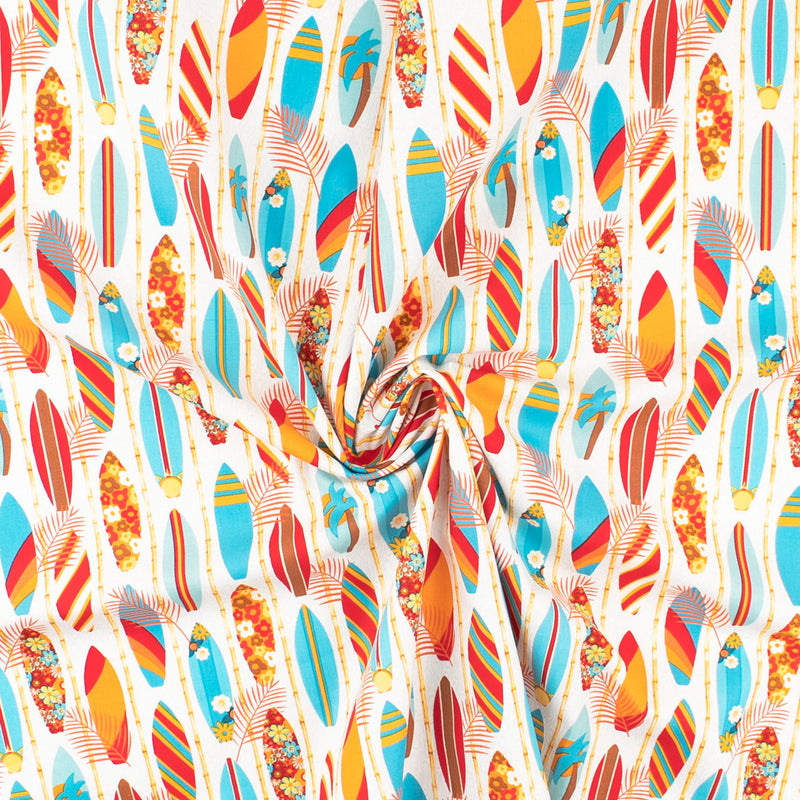 Printed Cotton - SURF'S UP - 001 - Multi