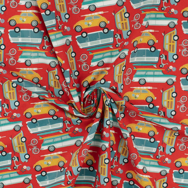 Printed Cotton - SURF'S UP - 003 - Red