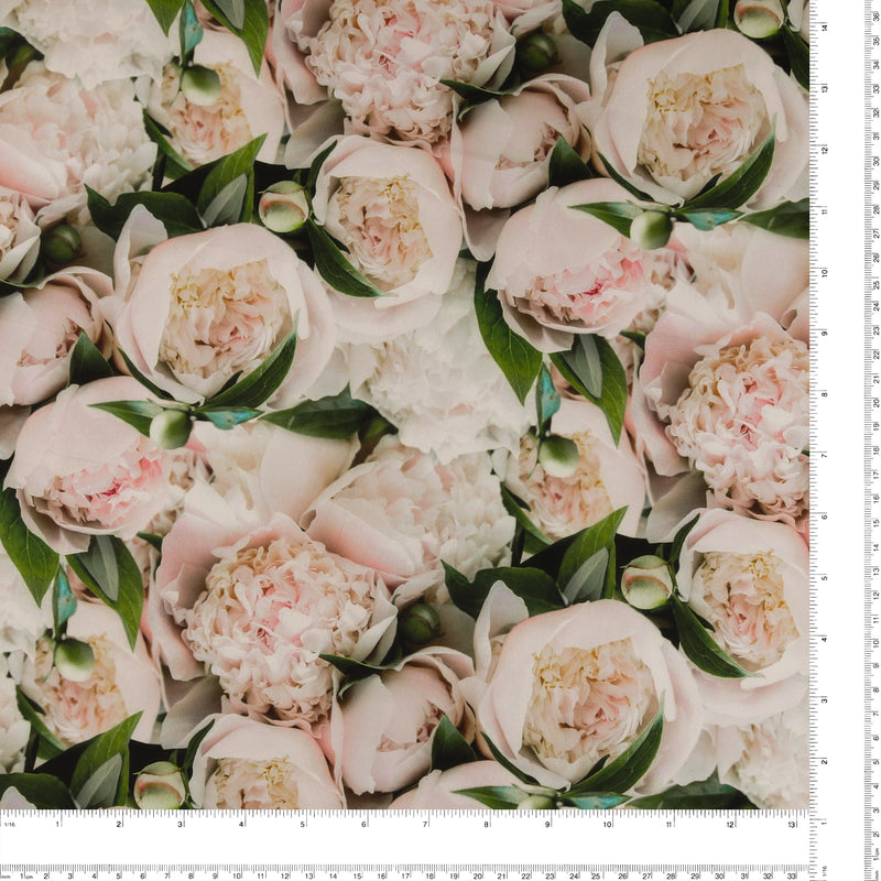 Digital Printed Cotton - FLOWER FIELDS - 002 - White