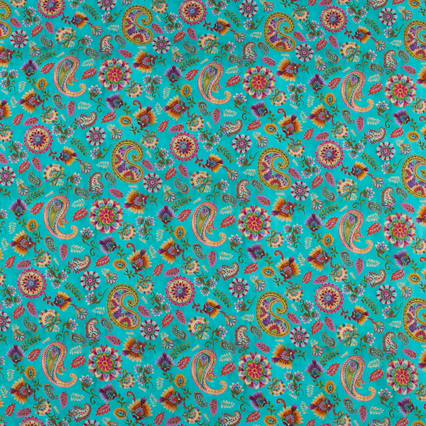 Printed Cotton - PETRA - 004 - Turquoise