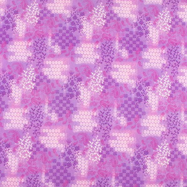 Printed Cotton - PETRA - 007 - Lilac