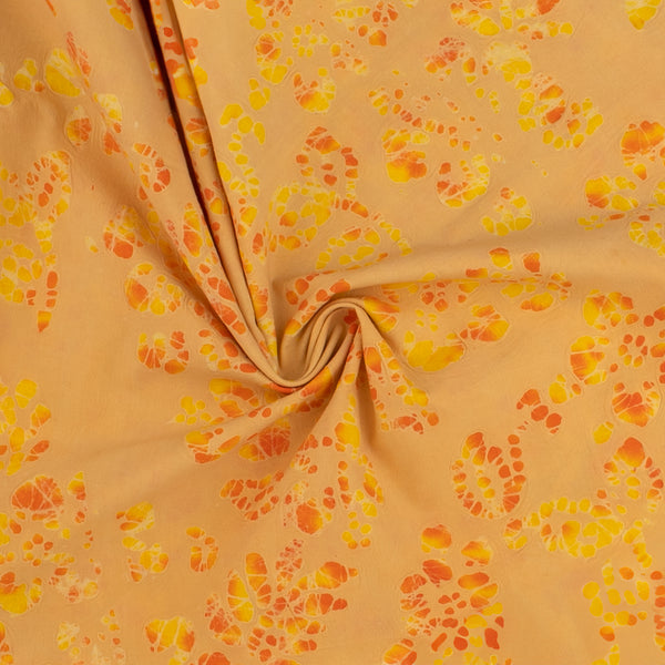 Coton Batik - MAGNOLIA - 013 - Felur de Souci et Orange