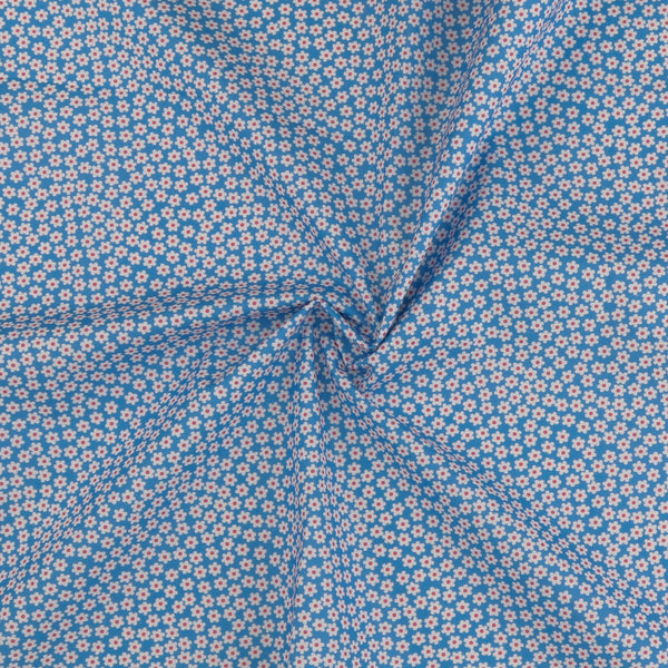 Coton Imprimé - DITSY - 007 - Bleu