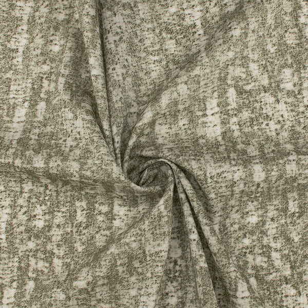 Printed Cotton Linen - AMALIA - Khaki